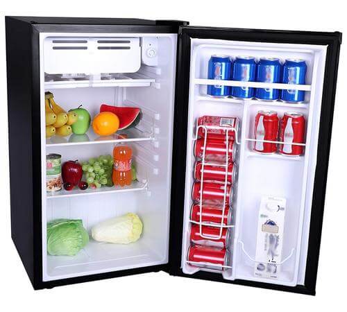 Mini fridge with ice maker and water dispenser
